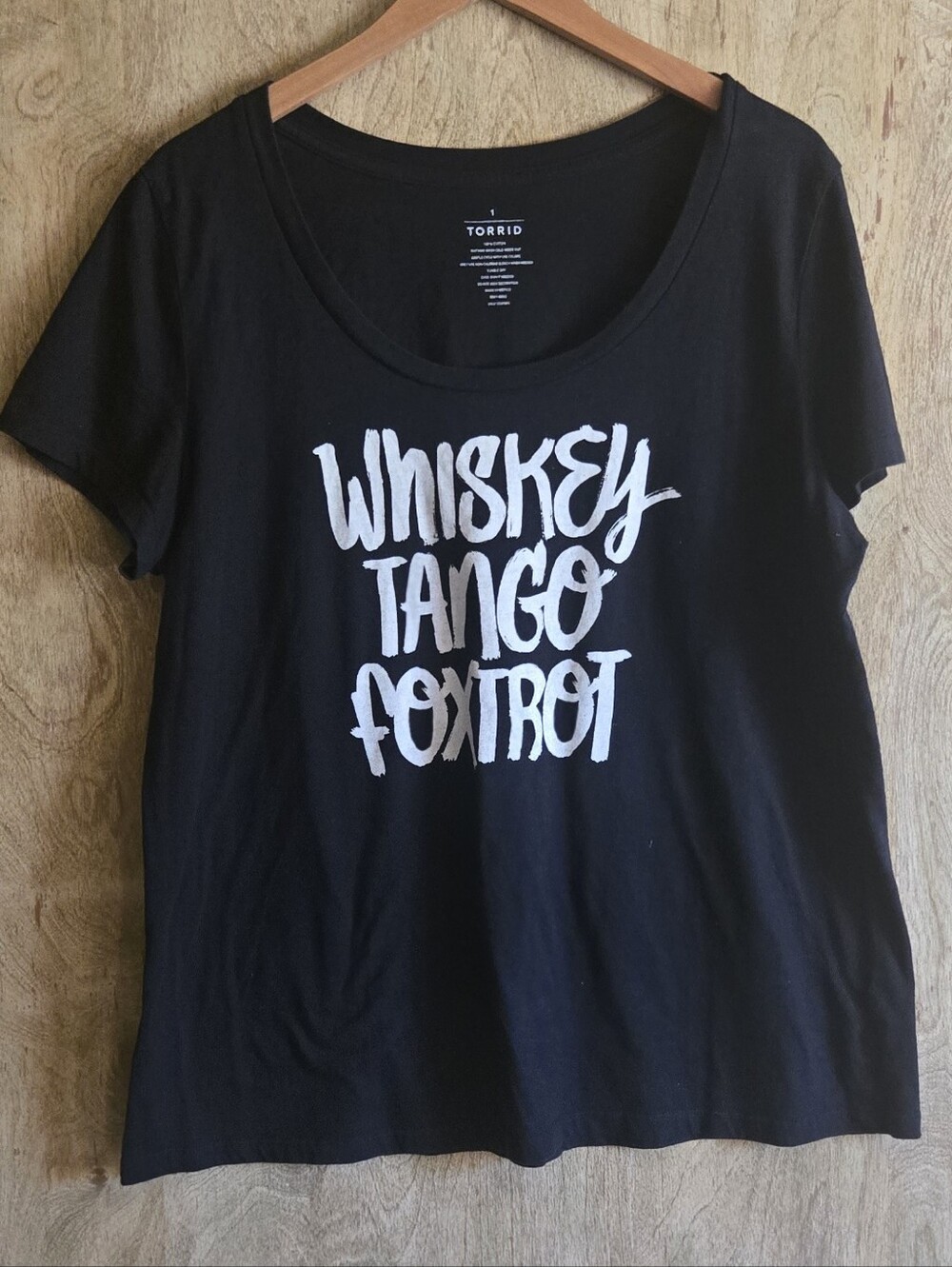 Torrid Whiskey Tango Foxtrot Tee